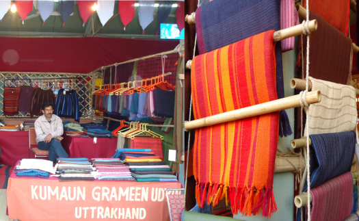 Lakhanji above, employs 50-60 weavers in the Kumaun district of Uttarkhand.